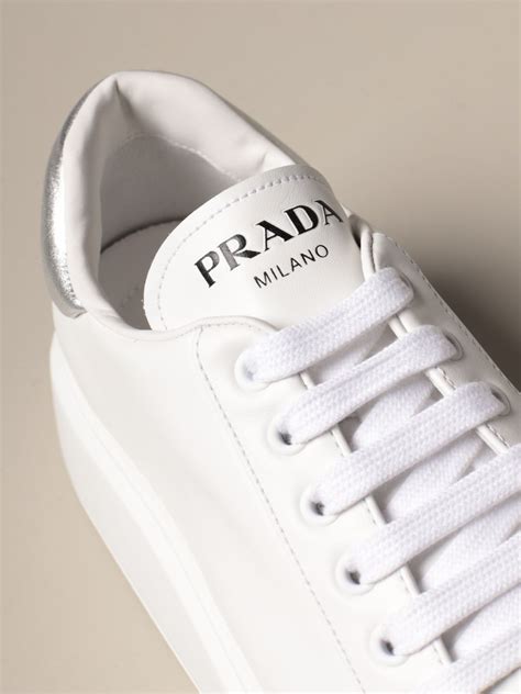 prada women white shoes|prada shoes for women flats.